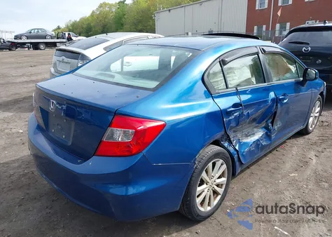 2012 Honda Civic Ex z USA, uszkodzony, nr VIN 2HGFB2F88CH551193
